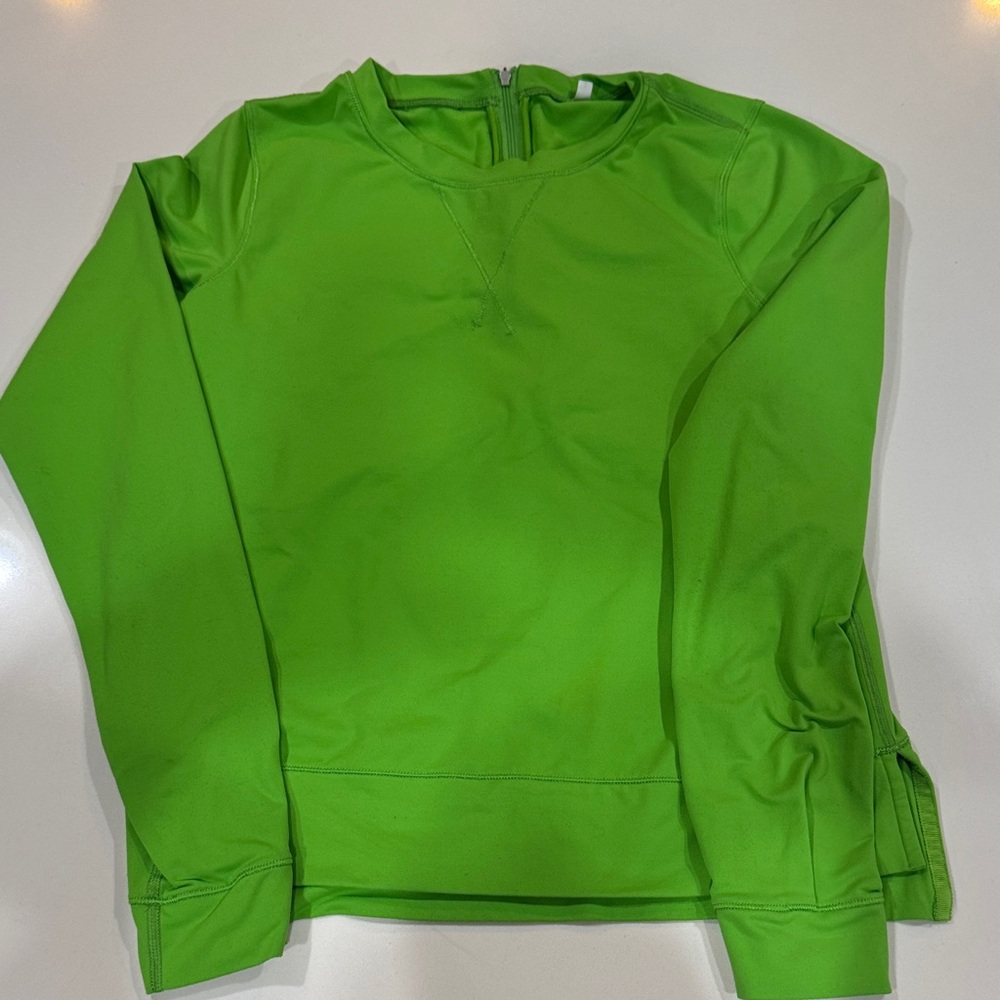 Lululemon lime green women’s lightweight sweatshirt